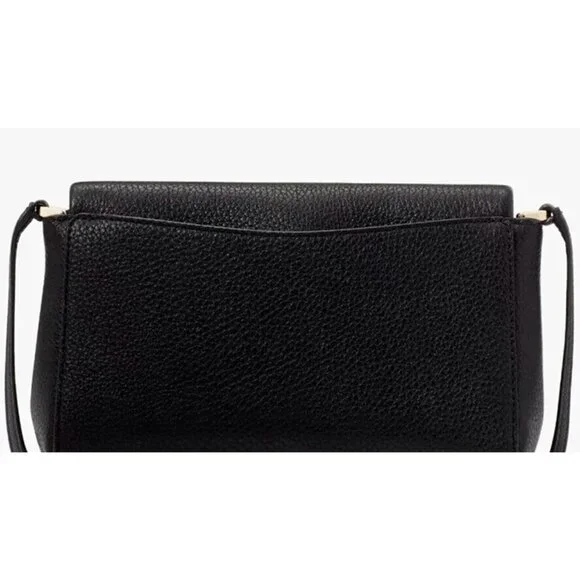 S Kate Spade Leila Mini Zip Crossbody Bag Black Leather Purse KE487 NWT $329 - Picture 6 of 9